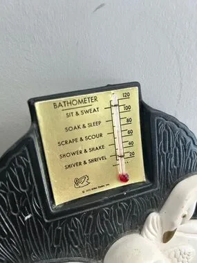 Bathometer Wall Decor | Vintage 1972 Miller Studios Swans Bathometer Thermometer ...
